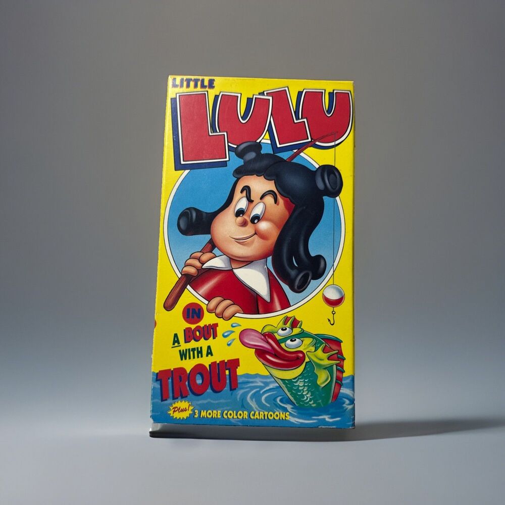 Little Lulu Vintage VHS In A Bout With A Trout Plus 3 More Color Cartoons Tested